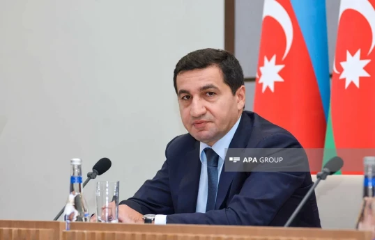 Azərbaycan Prezidentinin köməkçisi - Prezident Administrasiyasının Xarici siyasət məsələləri şöbəsinin müdiri Hikmət Hacıyev