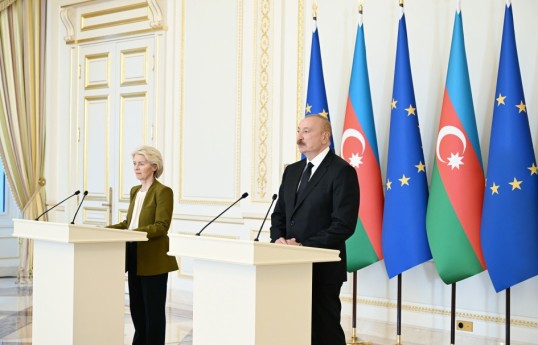 Prezident İlham Əliyev, Avropa Komissiyasının Prezidenti Ursula Fon der Lyayen