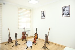 Leyla Əliyeva Şəki Şəhər İncəsənət Məktəbində olub - FOTO 