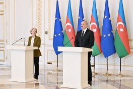 Prezident İlham Əliyev və Ursula fon der Lyayen mətbuata birgə bəyanatlarla çıxış ediblər -  - FOTO  - YENİLƏNİB 