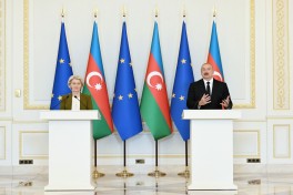 Prezident İlham Əliyev və Ursula fon der Lyayen mətbuata birgə bəyanatlarla çıxış ediblər -  - FOTO  - YENİLƏNİB 