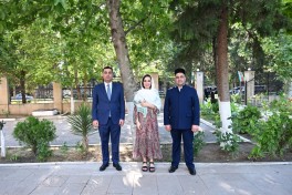 Leyla Əliyeva Yevlaxda Cümə məscidini ziyarət edib