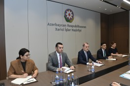 Ceyhun Bayramov BMT Baş katibinin xüsusi elçisi ilə görüşüb