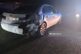 Tovuzda iki avtomobil toqquşub, xəsarət alanlar var - FOTO 