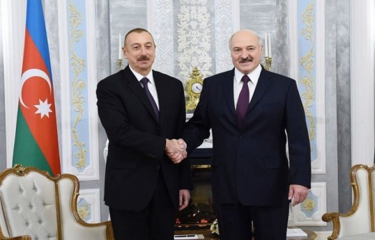 © APA | Prezident İlham Əliyev, Belarus Respublikasının Prezidenti Aleksandr Lukaşenko