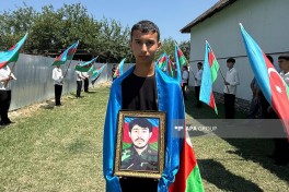 Birinci Qarabağ müharibəsinin itkin-şəhidi Dəyanət Musayevin qalıqları Ucarda dəfn edilib - FOTO 