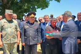 I Qarabağ müharibəsində itkin düşmüş hərbçi Rauf Əhmədovun qalıqları Goranboyda dəfn edilib - FOTO 