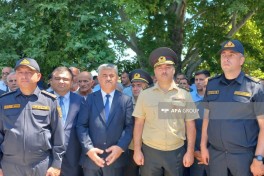 I Qarabağ müharibəsində itkin düşmüş hərbçi Rauf Əhmədovun qalıqları Goranboyda dəfn edilib - FOTO 