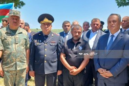I Qarabağ müharibəsində itkin düşmüş hərbçi Rauf Əhmədovun qalıqları Goranboyda dəfn edilib - FOTO 