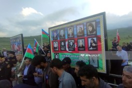 Birinci Qarabağ müharibəsi şəhidi Bahadur Kamalovun qalıqları Kəlbəcərdə dəfn olunub - FOTO 