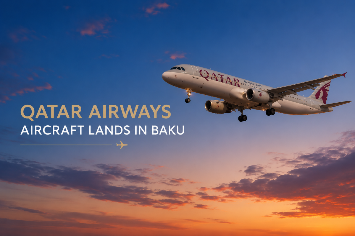 “Qatar Airways”in təyyarəsi ehtiyat hava limanı kimi Bakıya eniş edib