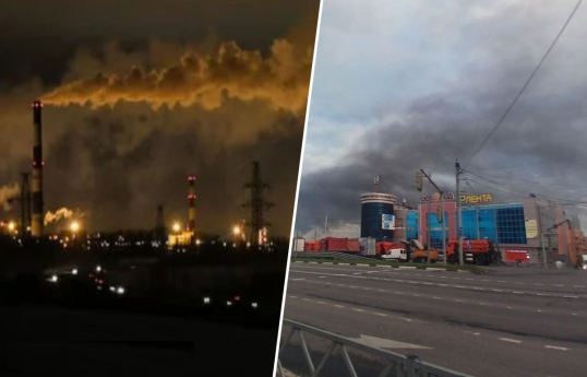 Ukrayna dronları Rusiyanın ən iri neft emalı zavodlarından birinə zərbə endirib