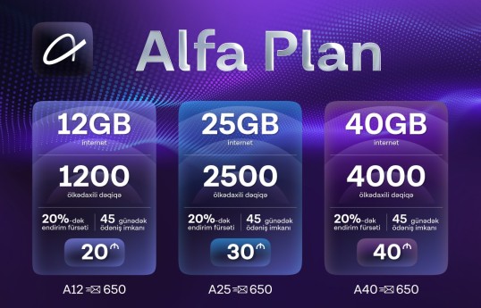 Azercell yeni nəsil “Alfa Plan” tariflərini təqdim edir