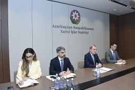 Ceyhun Bayramov BMT-nin Azərbaycanda yeni rezident əlaqələndiricisi ilə görüşüb