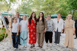 Leyla Əliyeva Qəbələdə fərdi sərginin açılışında və ağacəkmə aksiyasında iştirak edib - FOTO 