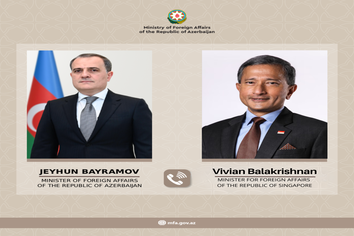 Ceyhun Bayramovla Sinqapur XİN rəhbəri arasında telefon danışığı olub
