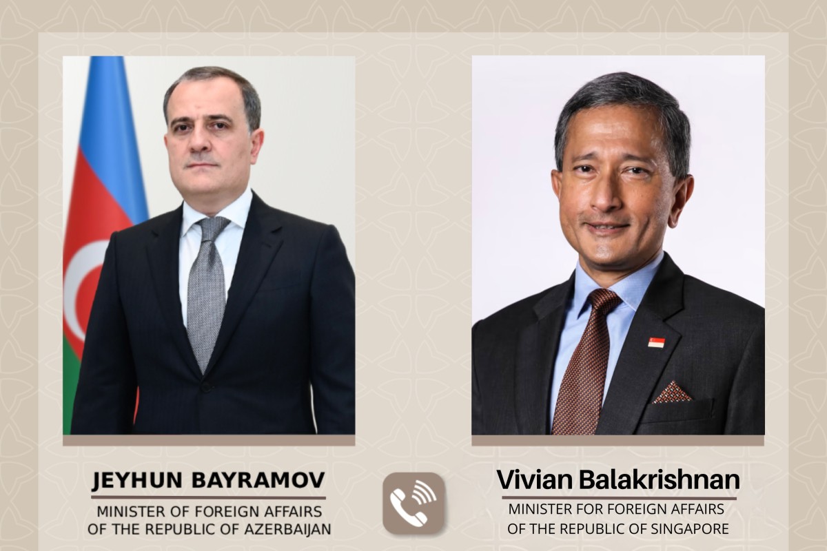 Ceyhun Bayramovla Sinqapur XİN rəhbəri arasında telefon danışığı olub