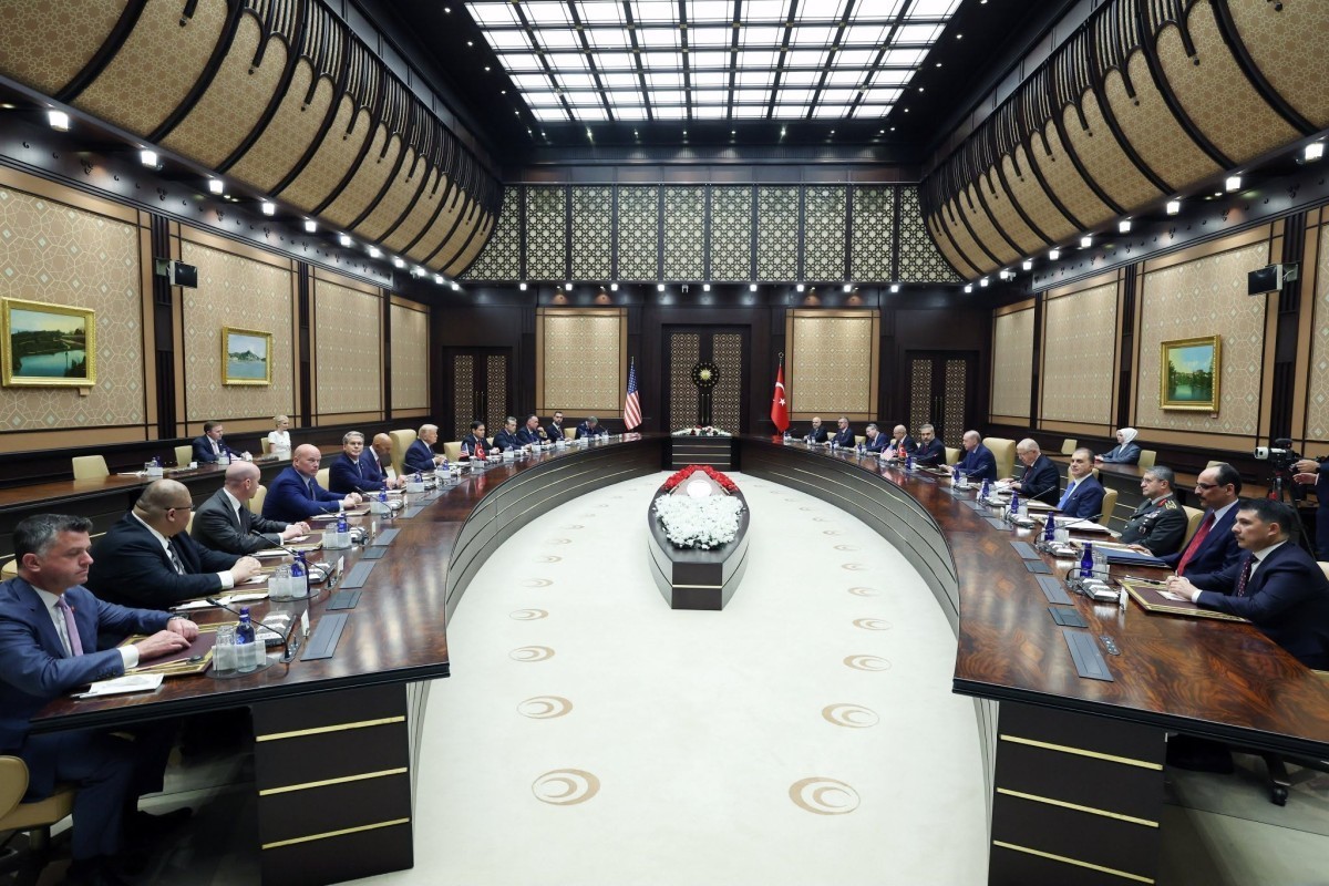 Delegation-level meeting chaired by Erdoğan and Trump begins