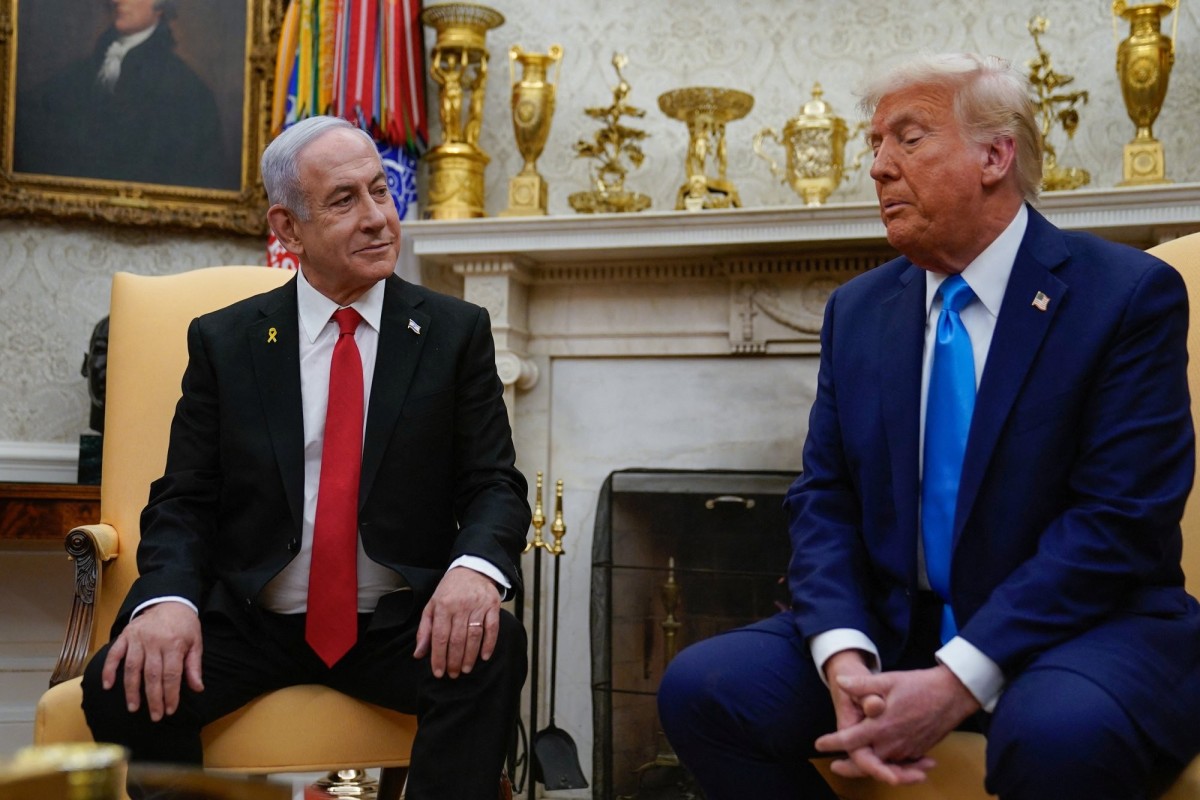 İsrailin Baş naziri Benyamin Netanyahu və ABŞ Prezidenti Donald Tramp