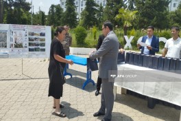 Növbəti köç karvanı Xocavənd şəhərinə çatıb, açarlar təqdim olunub- YENİLƏNİB-1  - FOTO 