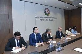 Ceyhun Bayramov ABŞ Senatının Xarici Əlaqələr Komitəsinin üzvü ilə görüşüb