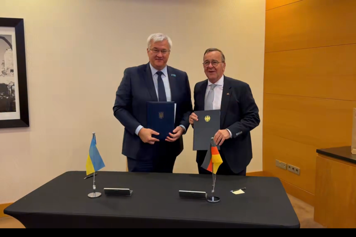 Ukraynanın xarici işlər naziri Andriy Sibiqa və Almaniyanın müdafiə naziri Boris Pistorius