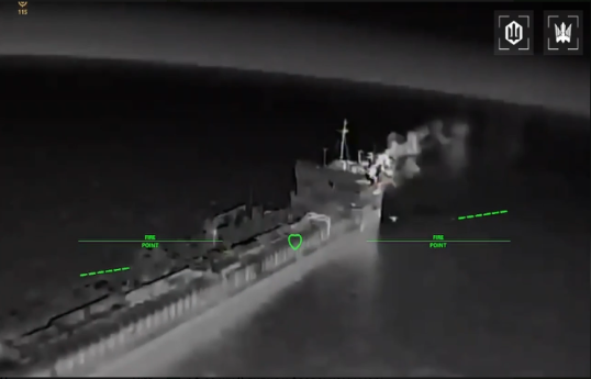 Ukrayna ordusu Azov dənizində 12 tanker, yedək və yük gəmlərinə zərbələr endirib