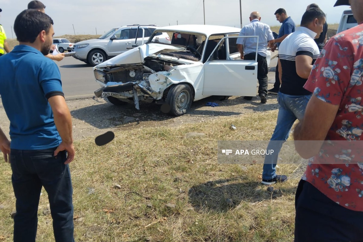 Goranboyda yol qəzasında 3 nəfər xəsarət alıb