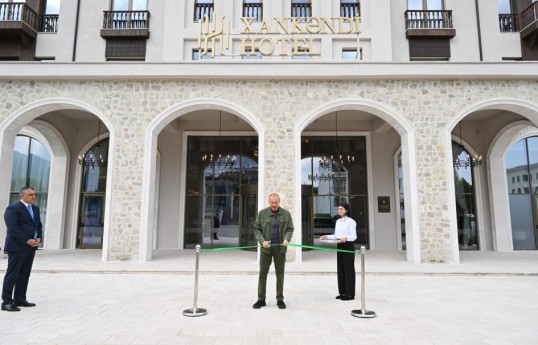 Prezident İlham Əliyev “Xankəndi” hotelinin açılışında iştirak edib - FOTO 