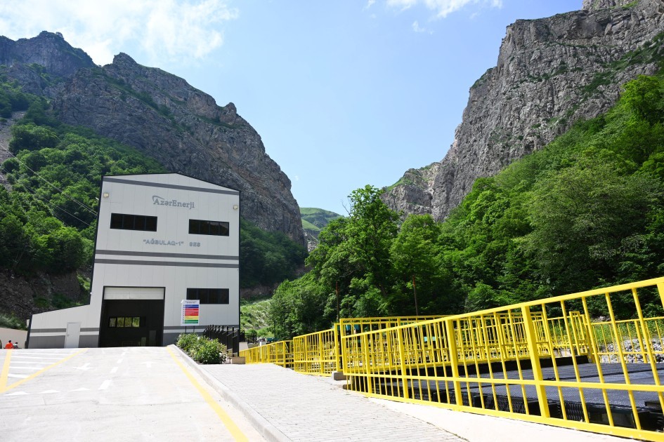 Laçında Hoçaz çayının üzərində yerləşən su elektrik stansiyalarının açılışı olub