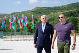 Laçında Hoçaz çayının üzərində yerləşən su elektrik stansiyalarının açılışı olub