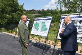 Prezident İlham Əliyev Xocavənd rayonunun Quzeyxırman kəndində olub - FOTO 