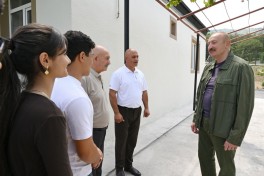Prezident İlham Əliyev Xocavənd rayonunun Quzeyxırman kəndində olub - FOTO 