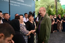 Prezident İlham Əliyev Xocavənd rayonunun Quzeyxırman kəndində olub - FOTO 