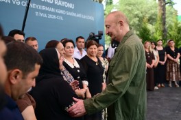 Prezident İlham Əliyev Xocavənd rayonunun Quzeyxırman kəndində olub - FOTO 