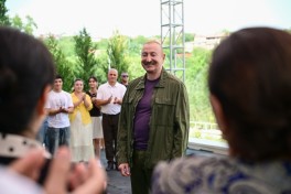Prezident İlham Əliyev Xocavənd rayonunun Quzeyxırman kəndində olub - FOTO 