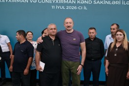 Prezident İlham Əliyev Xocavənd rayonunun Quzeyxırman kəndində olub - FOTO 