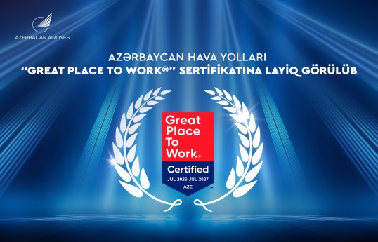 AZAL ilk dəfə “Great Place to Work” sertifikatı ilə təltif olunub