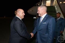 Slovakiya Prezidenti Peter Pelleqrini Azərbaycana rəsmi səfərə gəlib - FOTO 
