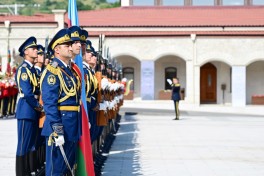 Slovakiya Prezidenti Peter Pelleqrininin Şuşada rəsmi qarşılanma mərasimi olub