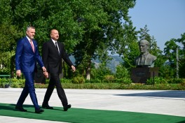 Slovakiya Prezidentinin Şuşada rəsmi qarşılanma mərasimi olub