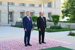 Slovakiya Prezidentinin Şuşada rəsmi qarşılanma mərasimi olub