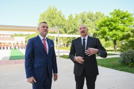 Slovakiya Prezidentinin Şuşada rəsmi qarşılanma mərasimi olub