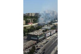 Babək prospektində açıq ərazidə yanğın söndürülüb- FOTO - YENİLƏNİB