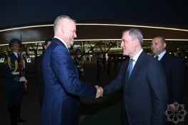 Slovakiya Prezidenti Füzuli aeroportundan təyyarə ilə Bakı şəhərinə yola düşüb - FOTO 