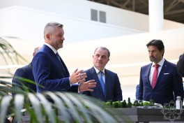 Slovakiya Prezidenti Füzuli aeroportundan təyyarə ilə Bakı şəhərinə yola düşüb - FOTO 