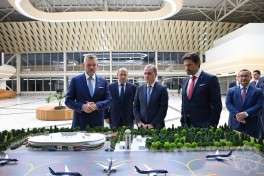 Slovakiya Prezidenti Füzuli aeroportundan təyyarə ilə Bakı şəhərinə yola düşüb - FOTO 
