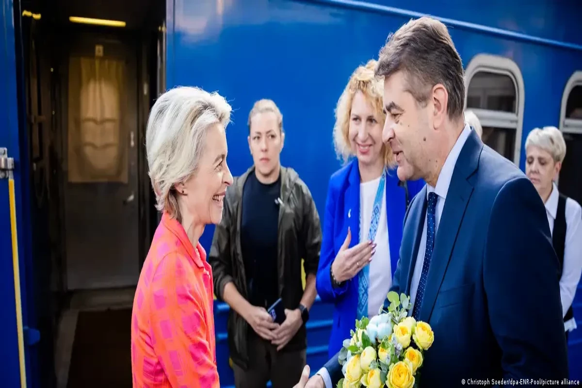 Ursula Fon der Lyayen Avropa liderləri ilə birlikdə Kiyevə səfər edib