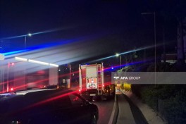 Biləcəridə dizel daşıyan yük avtomobili yanıb - FOTO 