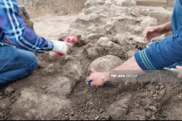 Yardımlıda arxeoloji qazıntılar nəticəsində Atropatena dövrünə aid şəhər qalıqları tapılıb - FOTO 